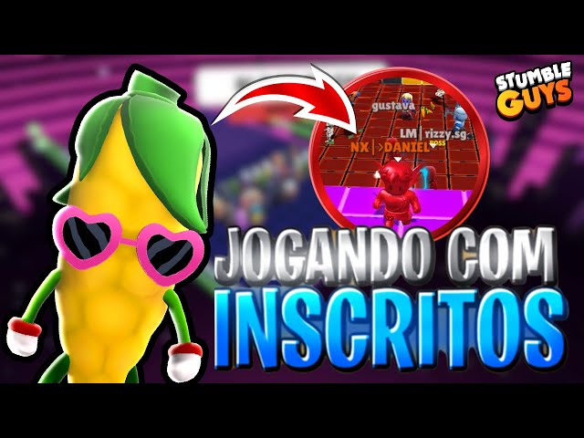 STUMBLE GUYS AO VIVO AGORA JOGANDO COM INSCRITOS ‹ Daniel Play TV