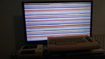 Commodore 64 ,sound and load game on cassette audio.