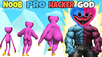 NOOB vs PRO vs HACKER vs GOD in Poppy Run 3D (New Update)