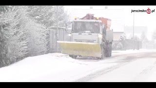 Jak wygląda praca operatora pługopiaskarki? Akcja zima. Jarocin