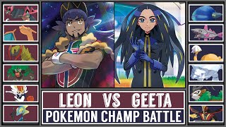 LEON vs GEETA | Pokémon Champ Battle [Pokémon Scarlet & Violet]