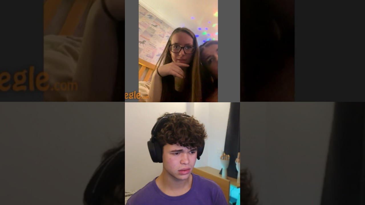 She got so sad at the end! #funny #omegle #rizz