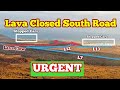 Lava closed south road of reykjanes peninsula iceland svartsengi volcanic system eruption