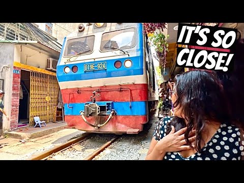 The Most Dangerous Street in Vietnam | TRAIN STREET IN HANOI