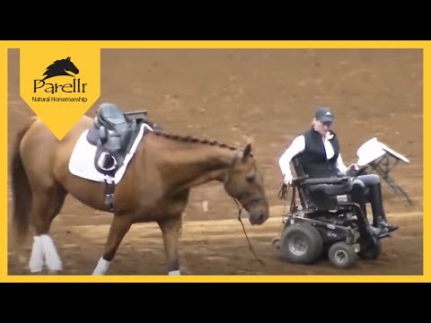 Paralympic Dressage Rider Lauren Barwick at Parelli Future of HorseManShip Tour Stop