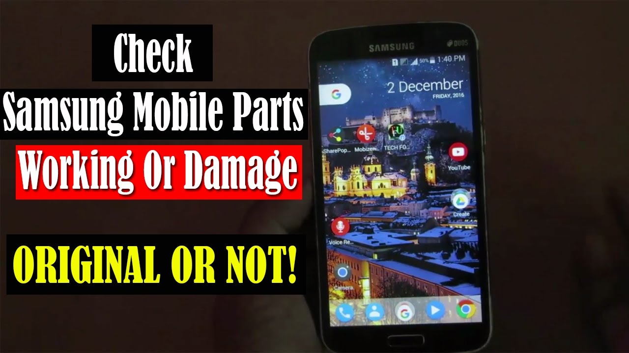 How To Check Samsung Mobile Parts Working Or Damage With a Secret Code