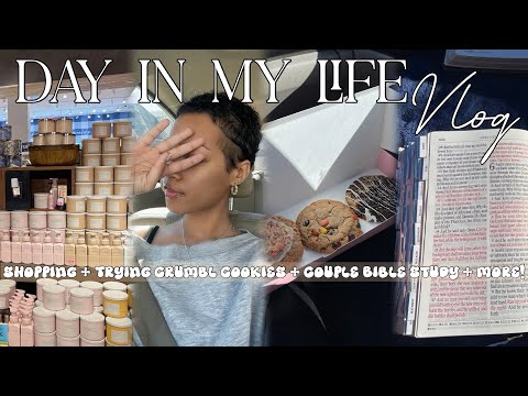 DAILY VLOG: SHOPPING + TRYING CRUMBL FOR THE FIRST TIME + COUPLE BIBLE STUDY + THRIFTING + MORE!