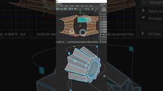 How to Straighten Curved UVs in Maya #mayatutorial #modelingtips #shorts