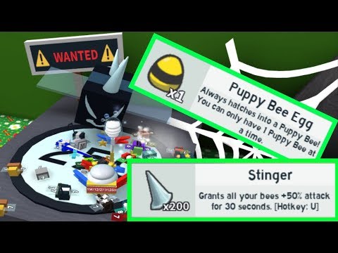 Roblox Bee Swarm Simulator New Bees Update Puppy Bee Vicious