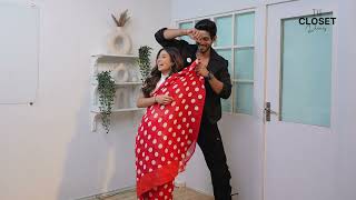Saree Draping In Style Ft. Shreya Kalra Rashabh Jaiswal