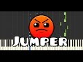 Waterflame  jumper geometry dash lvl 7  piano tutorial