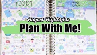 Plan With Me August 2020 Highlights BeaYOUtiful Planning printable