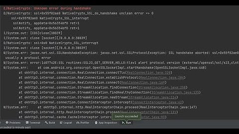 SSLHandshakeException SSLProtocolException SSL handshake aborted Unknown error during handshake.