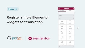 WPML - How to register simple Elementor widgets for translation