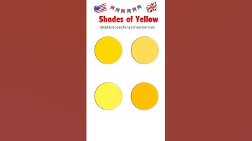 🎨 Shades of Yellow in English! | Learn Unique Color Names 💛✨ #colors #yellow #english