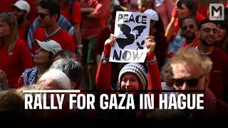 Thousands attend ‘red line’ protest in The Hague against Israel’s Gaza war | M World
