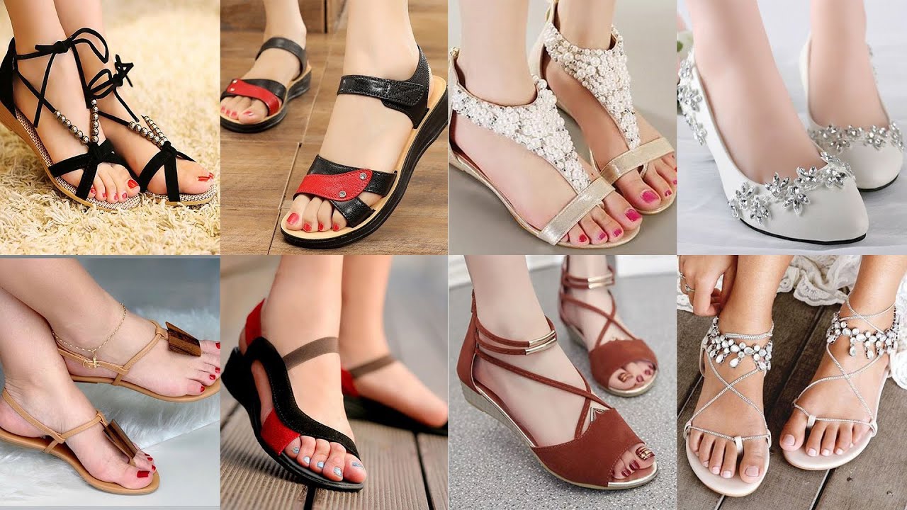 New Collections Of Flat Sandals Flat Shoes For Women Flat Footwear Designs Ladies Flat Sandal