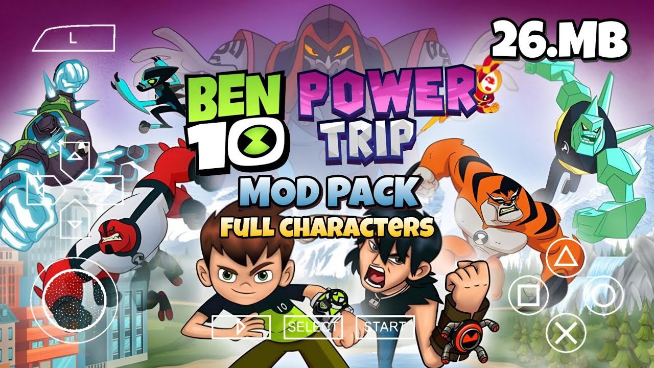 BEN 10: POWER TRIP PPSSPP Android Offline Mod Ben 10 Protector of Earth ...