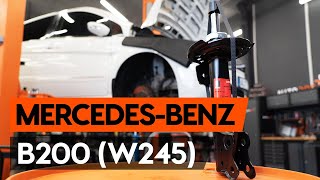 Hvordan bytte fremre fjærbein der på MERCEDES-BENZ B200 (W245) [AUTODOC-VIDEOLEKSJONER]