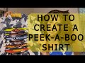 How to create a Peek-A-Boo shirt with sublimation and a little creativity