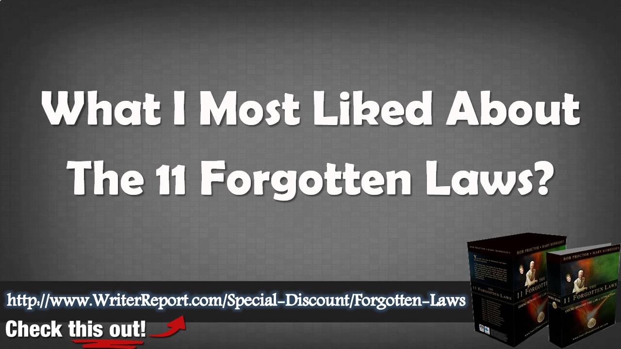 Bob Proctor The 11 Laws Of Attraction The 11