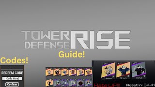 Tower Defense Rise Beginner Guide!