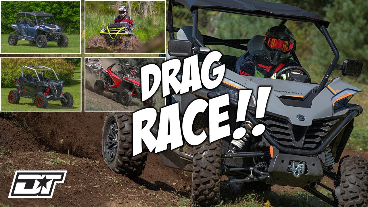 DRAG RACE - ZFORCE 950 vs General 1000, Maverick XXC, RZR PRO XP