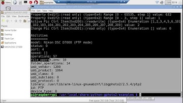 Install and test python-gphoto2 (Python interface to libgphoto2) on Raspberry Pi 2/Raspbian Jessie