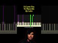 I'd Love You to Want Me by Lobo piano cover + sheet music & lyrics