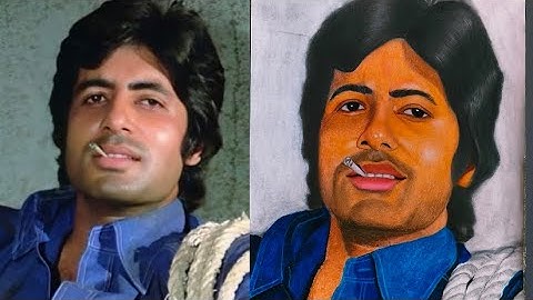How to draw Amitabh Bachchan | Easy step by step Drawing