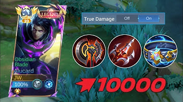 GLOBAL ALUCARD TRUE DAMAGE BUILD AND EMBLEM 2025! (100% BROKEN) | MLBB