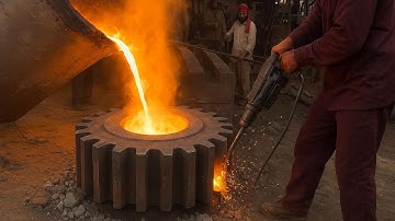 Xưởng Đúc Thép Nóng Ở Pakistan: Hành Trình Tạo Ra Bánh Răng Khổng Lồ Bằng Tay Trần