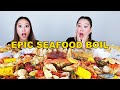 EPIC SEAFOOD BOIL MUKBANG 🦀🌽 + TOXIC FRIENDS 🚩🚩 (OH MY CRAB)