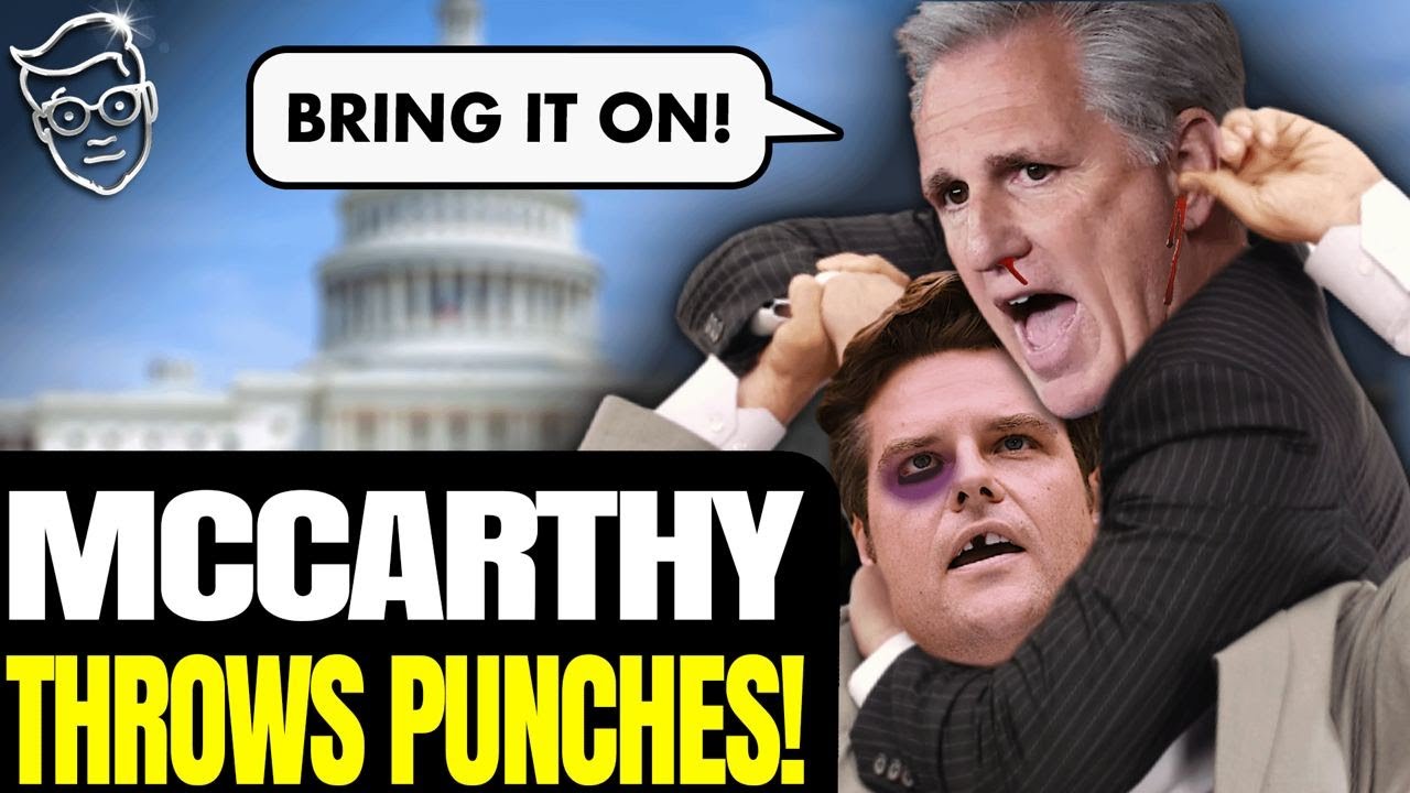 BRAWL McCarthy ELBOWS Congressman, Senator Challenged To FIGHT During