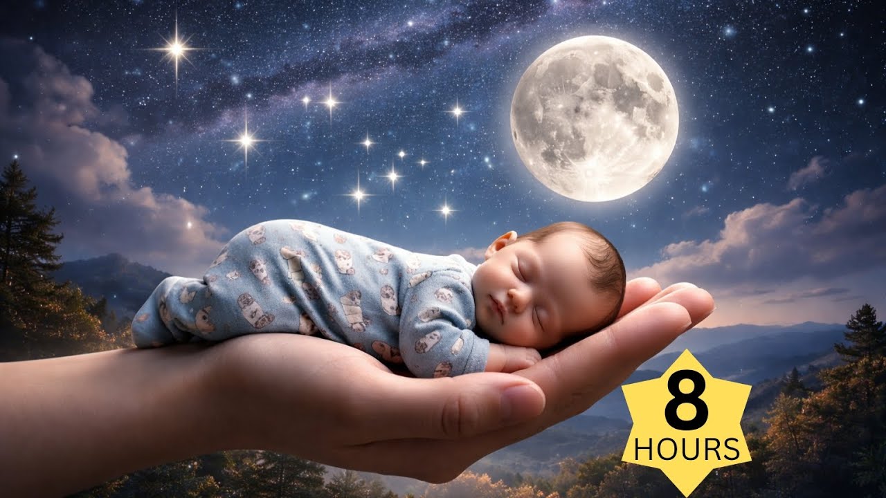 8 Hour Night Baby Sleep Music | Gentle & Relaxing Lullaby
