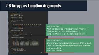 7 8 Array as Function Arguments and Lab 7-8