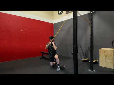 crossbody banded single arm lat pulldown