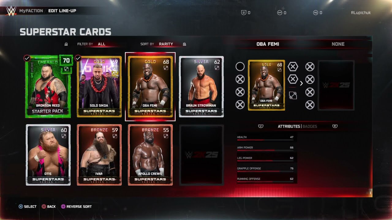 WWE 2K25 My Faction Starter Pack