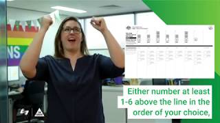 How To Vote Greens In Auslan