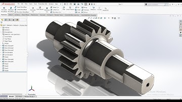 Gear Shaft Design in Solidworks I By Er. M.A