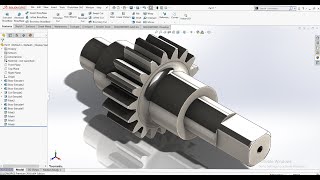 Gear Shaft Design in Solidworks I Solidworks me shaft kaise design kre #solidworks