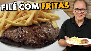 A MELHOR RECEITA DE FILÉ COM FRITAS DO CHEF TAICO