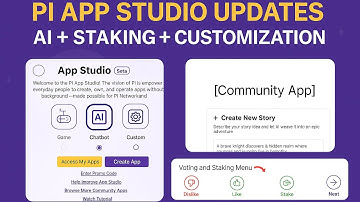Pi Updates:🔥New Pi App Studio Features: AI Customization + Community Staking Integration Explained!