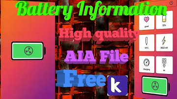 Free Free High Quality Battery Manager app aia file || Kodular  ||  #techaia1.0||