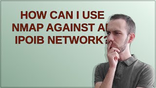 How can I use nmap against an IPoIB network?