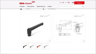 Der Elesa+Ganter CAD Produkt Konfigurator