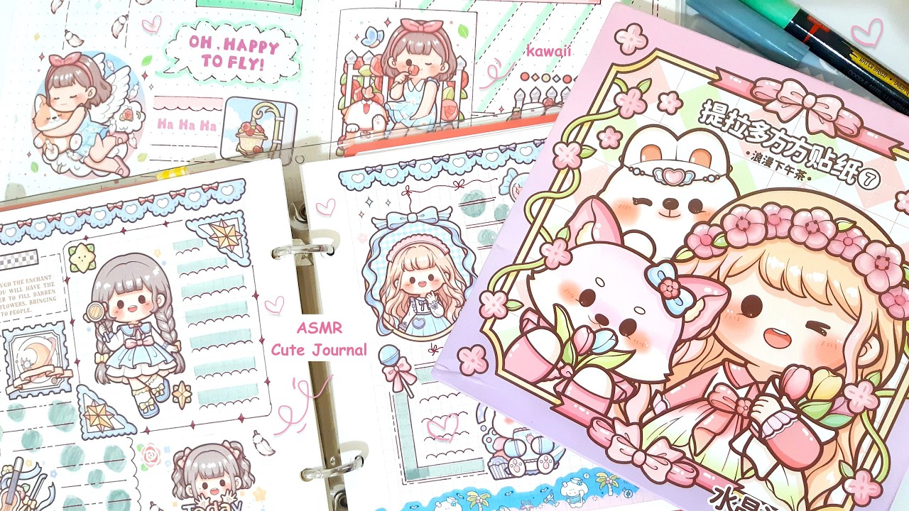 ASMR Telado Spring Journal #asmrjournaling #asmrjournal #asmrscrapbook