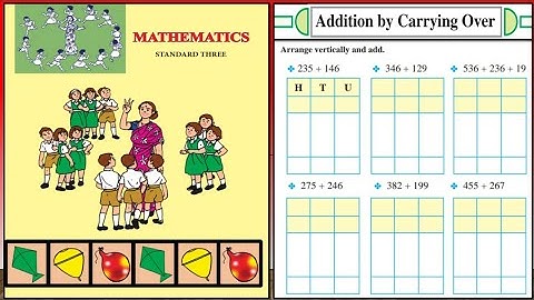 Std.3rd Math //Addition by Carrying Over// Page no.53