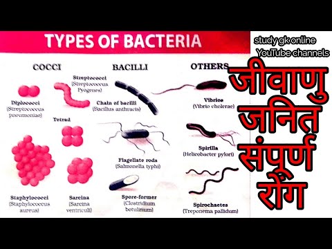 जीवाणु से उत्पन्न होने वाले रोग , जीवाणुओं से , जीवाणु जनित रोग ...