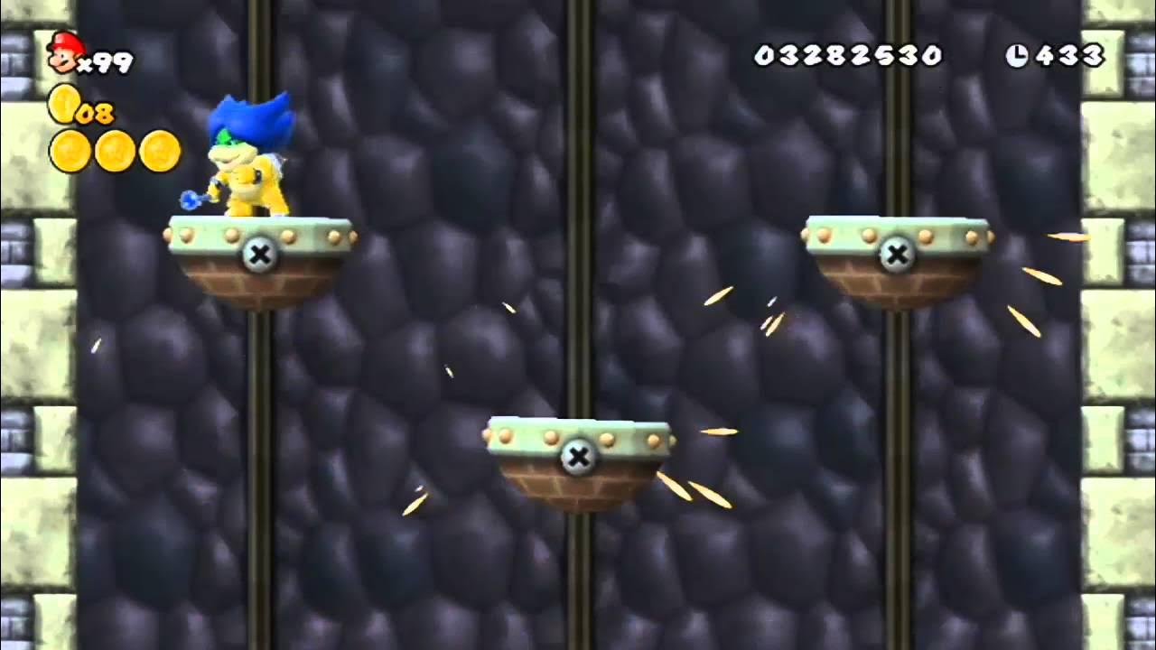 Super Mario Bros Wii Welt 7 Schloss Geheimgang New Super Mario Bros. Wii - 7-Schloss (Alle Sternenmünzen) - YouTube